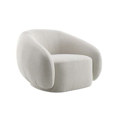 ACME Isabel Chair w/Swivel, Beige Boucle