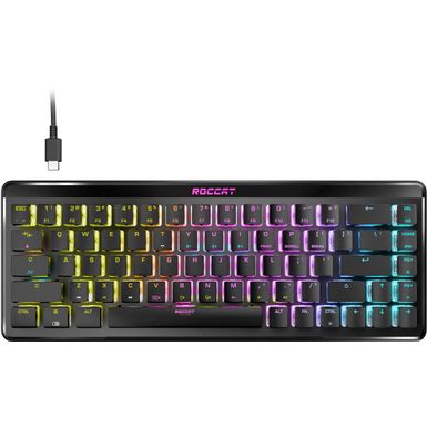 ROCCAT - Vulcan II Mini Air 65 Wireless Optical Mechanical Gaming Keyboard with RGB Illumination - Black