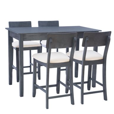 Lawlynn 5Pc Tavern Set Dark Charcoal