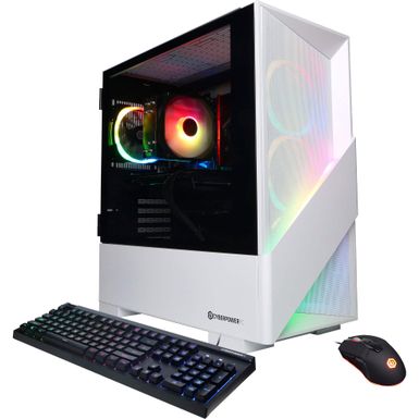 CyberPowerPC - Gamer Master Gaming Desktop - AMD Ryzen 7 7700 - 16GB Memory - NVIDIA GeForce RTX 4060 Ti 8GB - 2TB SSD - White