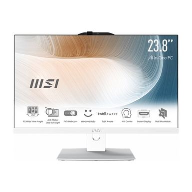 MSI Modern AM242TP 12M 056US - all-in-one Core i5 1240P 1.7 GHz - 8 GB - SSD 256 GB - LED 23.8