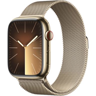 Apple Watch Series9 GPS + Cellular 45mm Case with Gold Milanese Loop - Stainlesss steel - (2023)