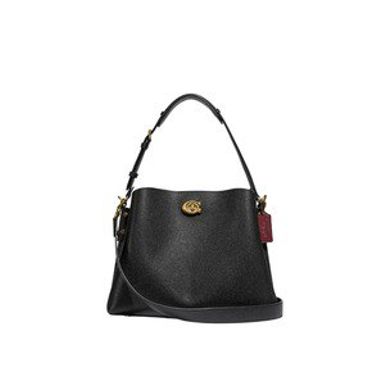 Coach Leather Willow Shoulder Bag (Black)