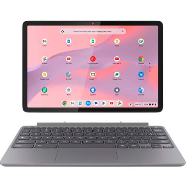 Lenovo - Duet 11 Chromebook - 11 2K LCD Touchscreen 2-in-1 Tablet - MediaTek Kompanio - 4GB Memory - 128GB - eMMC with keyboard - Luna Gray