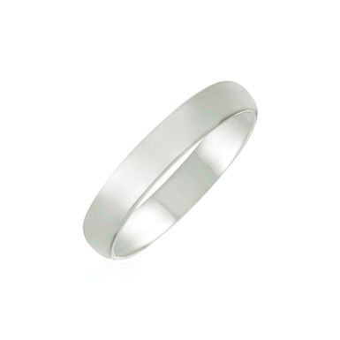 14k White Gold Comfort Fit Wedding Band (Size 7)