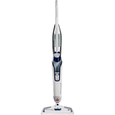 BISSELL - PowerFresh Deluxe Corded Steam Mop - Brite White/Saphire Waltz