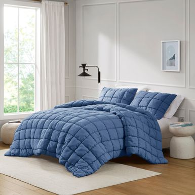 Navy Dream Puff Down Alternative Comforter Set King/Cal King