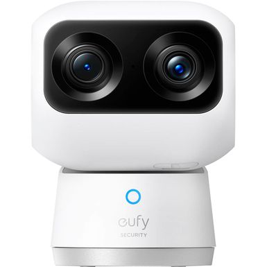 eufy Security - IndoorCam S350 Wired Indoor Security Camera with 360 Degree Surveillance - White