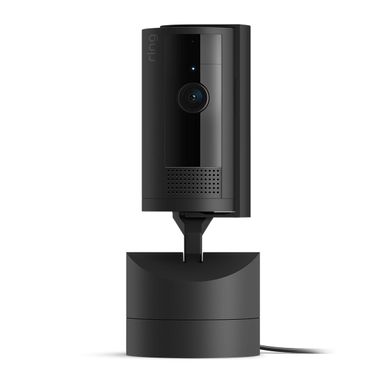 Ring - Pan-Tilt Indoor Security Cam with 360° Horizontal Pan Coverage, Live View & Two-Way Talk, and HD Video - Black