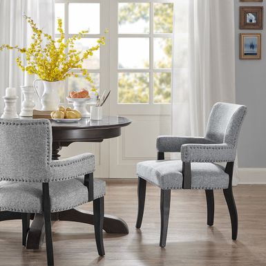 Phoenix Arm Grey Dining Chair