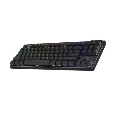 Logitech G PRO X TKL LIGHTSPEED Wireless Gaming Keyboard Clicky Switches (GX Blue) Black - keyboard - QWERTY - US - black