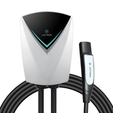 Lectron - Tesla (NACS) V-Box Pro Electric Vehicle Charging Station 48 Amp - Level 2 EV Charger - White