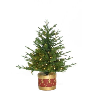 Fraser Hill Farm 3' Adirondack Potted Tree - Warm White LED Lights