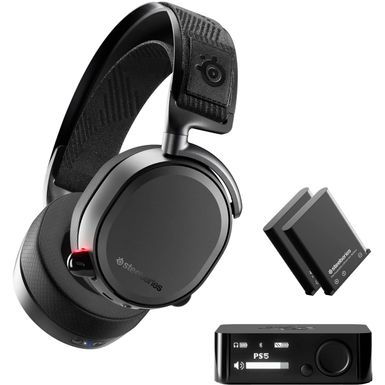 SteelSeries - Arctis Pro Wireless DTS Headphone:X v2.0 Surround Sound Gaming Headset for PS4 and PC - Black