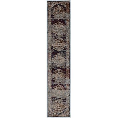 Verner Beige And Blue 2X10 Area Rug