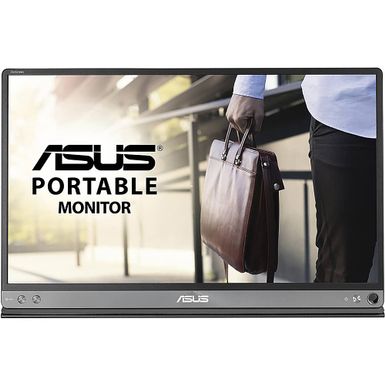 ASUS - ZenScreen-, 15.6"FHD- Portable Monitor- Panel Type IPS- Brightness(Max) : 220 cd/ - Black