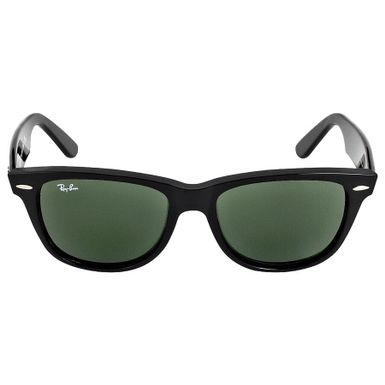 Ray-Ban Men's Original Wayfarer Sunglasses (RB2140-901, Black/Crystal Green)