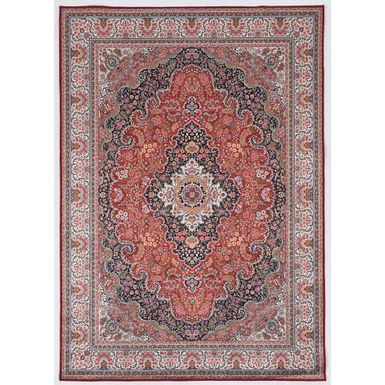 Hanlon Red And Ivory 5X7 Area Rug