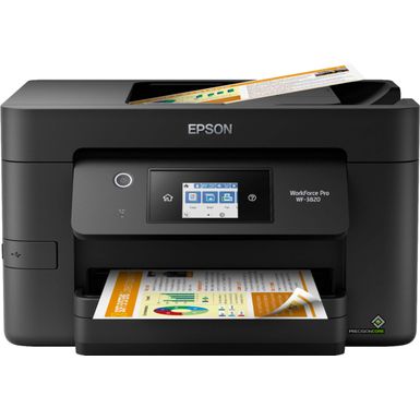 Epson - WorkForce Pro WF-3820 Wireless All-in-One Printer - Black