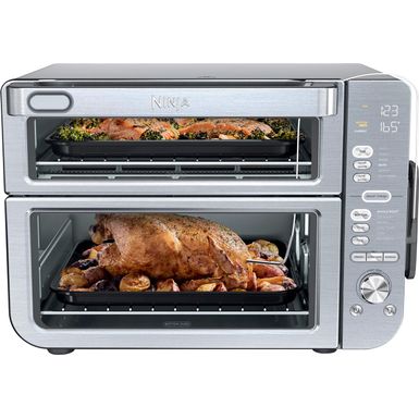 Ninja - Double Stack XL Countertop Oven  Air Fryer with Pro Cook System - Stainless Steel