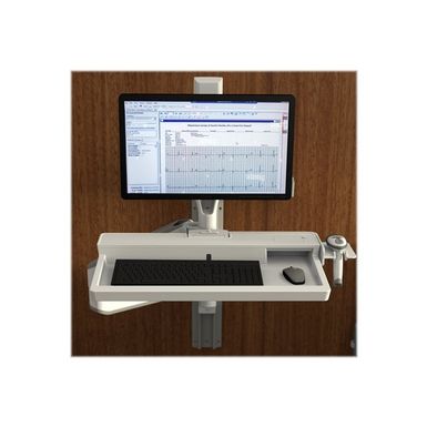 Ergotron CareFit Combo Arm mounting kit - modular - for LCD display / keyboard / mouse - white