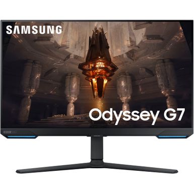 Samsung - Odyssey G7 28 4K UHD IPS AMD FreeSync Premium Pro G-Sync Compatible Smart 144Hz 1ms Gaming Monitor - Black