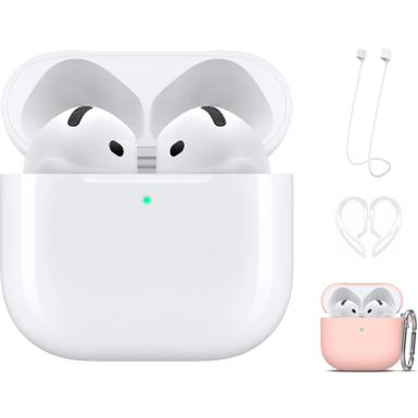 Apple - AirPods 4 with Active Noise Cancellation With Pink Accessory Kit