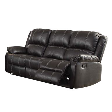 ACME Zuriel Motion Sofa, Black Synthetic Leather