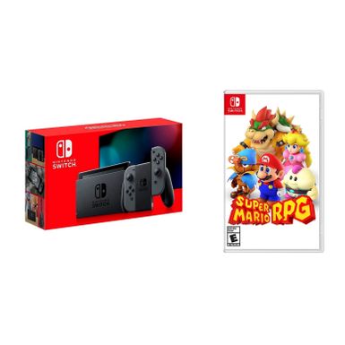 Nintendo - Switch 1.1 (Gray) + Super Mario RPG BUNDLE