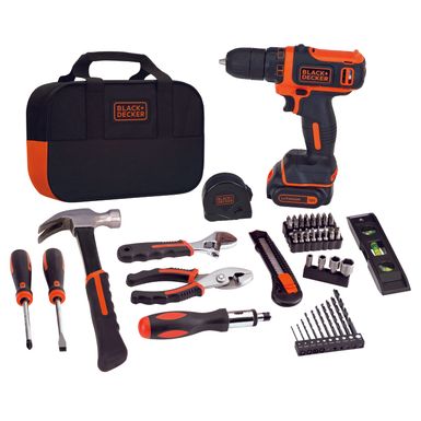 Black & Decker - 12V Max Lithium-ion Drill/Driver Project Kit