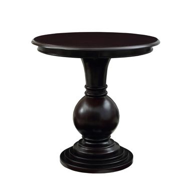 James Round Accent Table Espresso