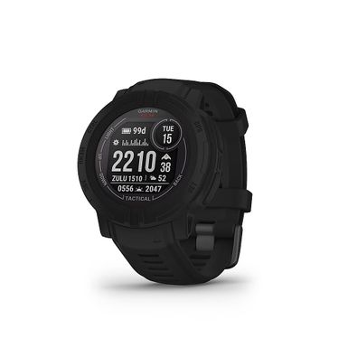 Garmin - Instinct 2 Solar Tactical Edition 45mm Smartwatch Fiber-reinforced Polymer - Black