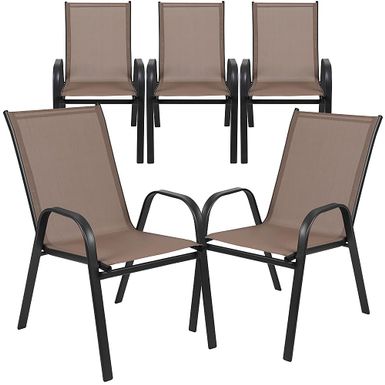 Alamont Home - Brazos Patio Chair (set of 5) - Brown