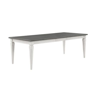 ACME Katia Dining Table, Gray & Weathered White Finish