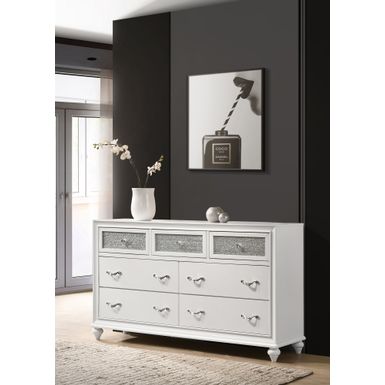 Barzini 7-drawer Dresser White