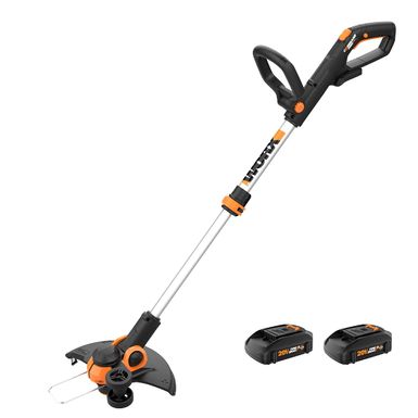 WORX - WG163.1 GT 3.0 20V 12-Inch Cutting Diameter Cordless Grass Trimmer (2 x 2.0 Ah Batteries & 1 x Charger) - Orange