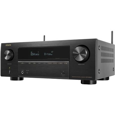 Denon - AVR-X2800H (95W X 7) 7.2-Ch. with HEOS and Dolby Atmos 8K Ultra HD HDR Compatible AV Home Theater Receiver with Alexa - Black