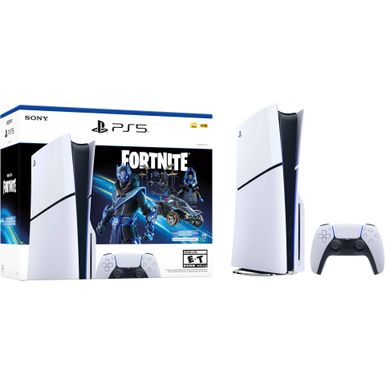 Sony - PlayStation 5 Slim Console - Fortnite Cobalt Star Bundle - White