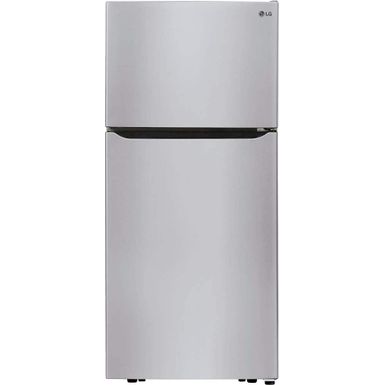 LG - 20.2 Cu. Ft. Top-Freezer Refrigerator - Stainless Steel