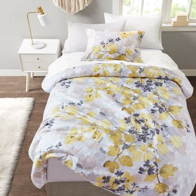 Yellow Alexis Comforter Set with Bed Sheets, Twin