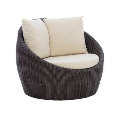 Rochdale Outdoor Snuggle Chair Brown