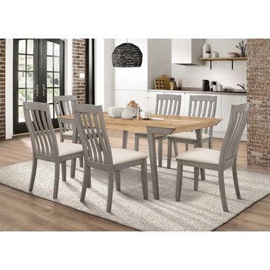 Nogales 5-piece Rectangle Dining Set Acacia and Coastal Grey