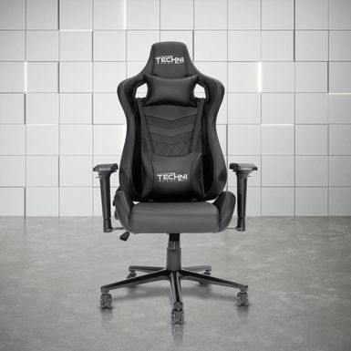 Ergonomic High Back Racer Style PC/Gaming Chair, Black