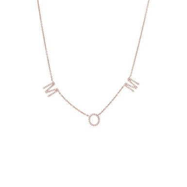 Diamond Pave Mom Necklace 14K 14K Rose Gold