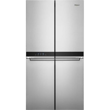 Whirlpool - 19.4 Cu. Ft. 4-Door French Door Counter-Depth Refrigerator with Flexible Organization Spaces - Stainless Steel