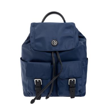 Tory Burch Virginia Flap Backpack (Navy)