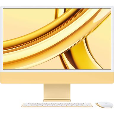 Apple - iMac 24 All-in-One - M3 chip - 8GB Memory - 256GB (Latest Model) - Yellow