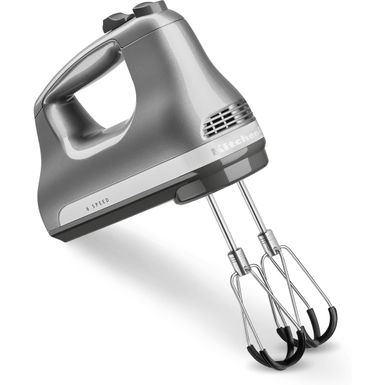 KitchenAid 6-Speed Hand Mixer with Flex Edge Beaters in Contour Silver