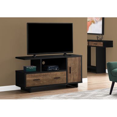 TV Stand/ 48 Inch/ Console/ Media Entertainment Center/ Storage Cabinet/ Drawers/ Living Room/ Bedroom/ Laminate/ Black/ Brown/ Contemporary/ Modern