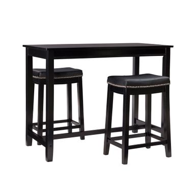 Ansley 3Pc Counter Set Black